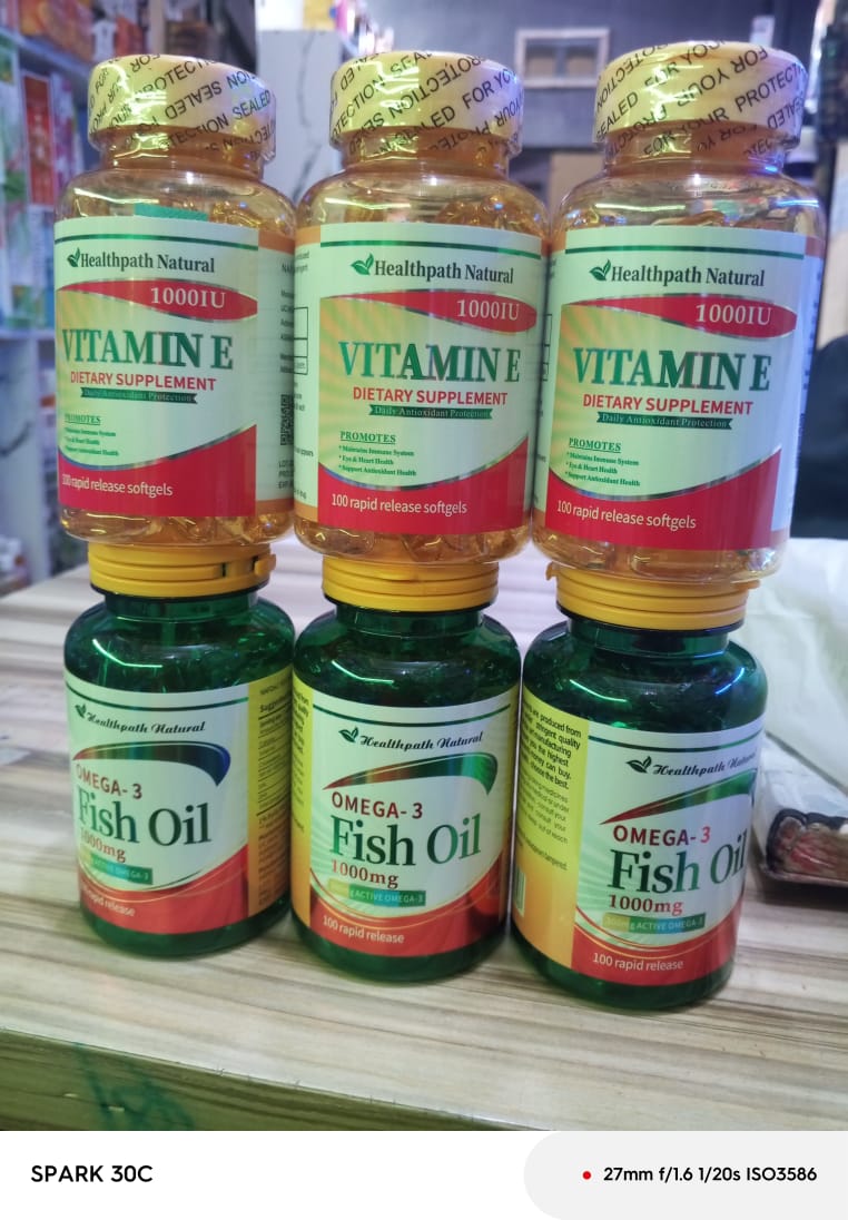 Vitamin E Dietary Supplement 1000IU Daily Antioxidant Protection